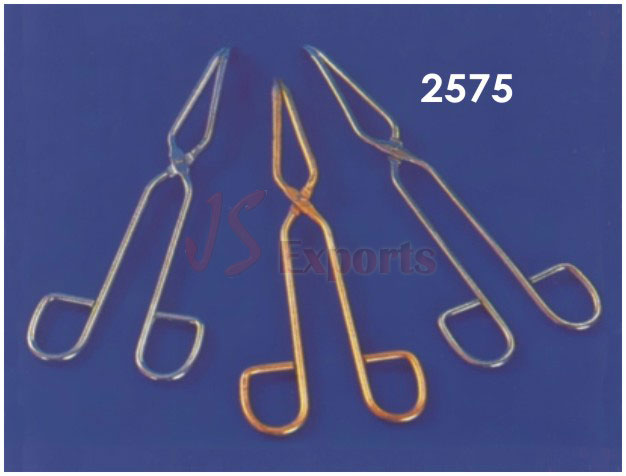 CRUCIBLE TONGS, WITH BOW